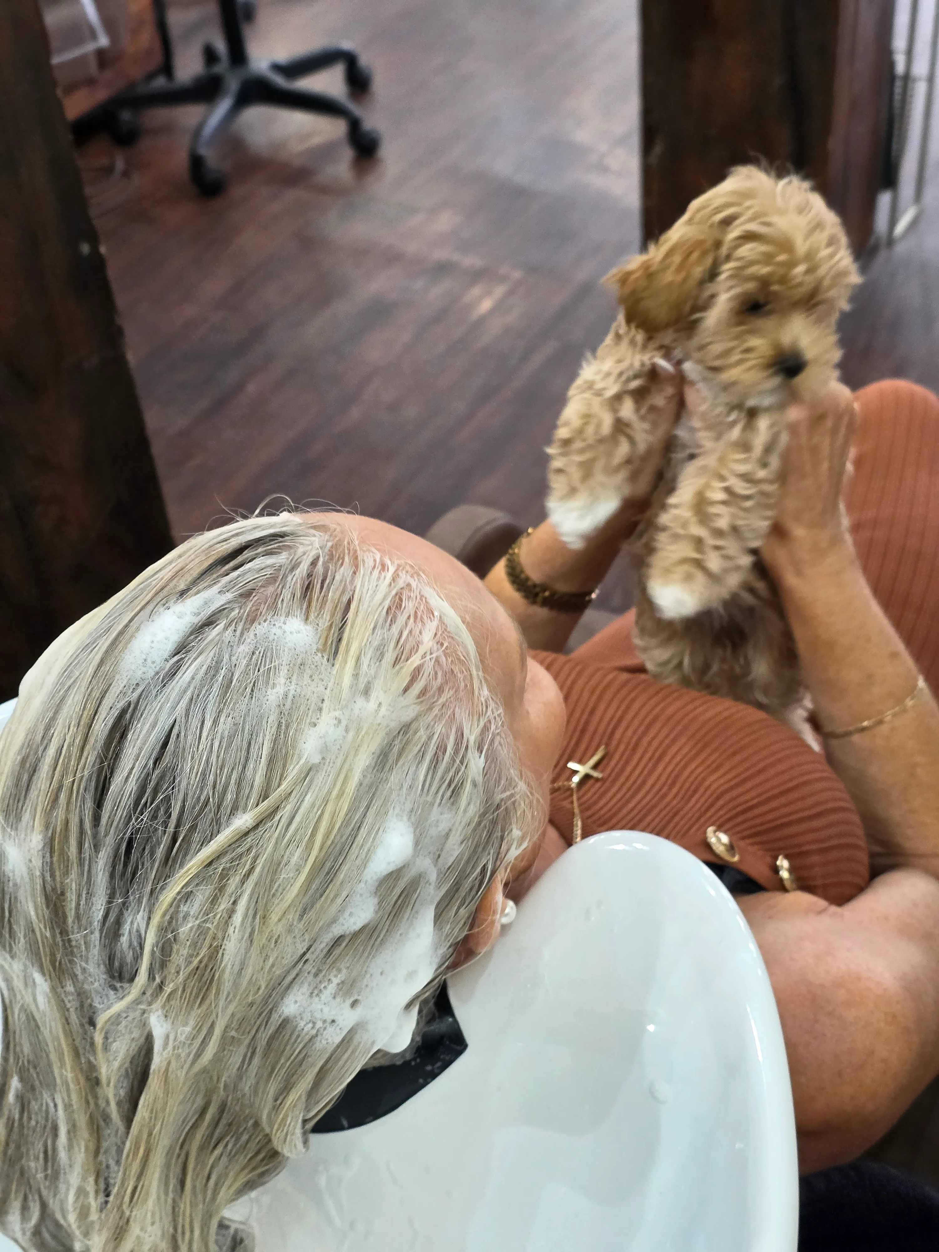 Hair styling by Jerry Nolan