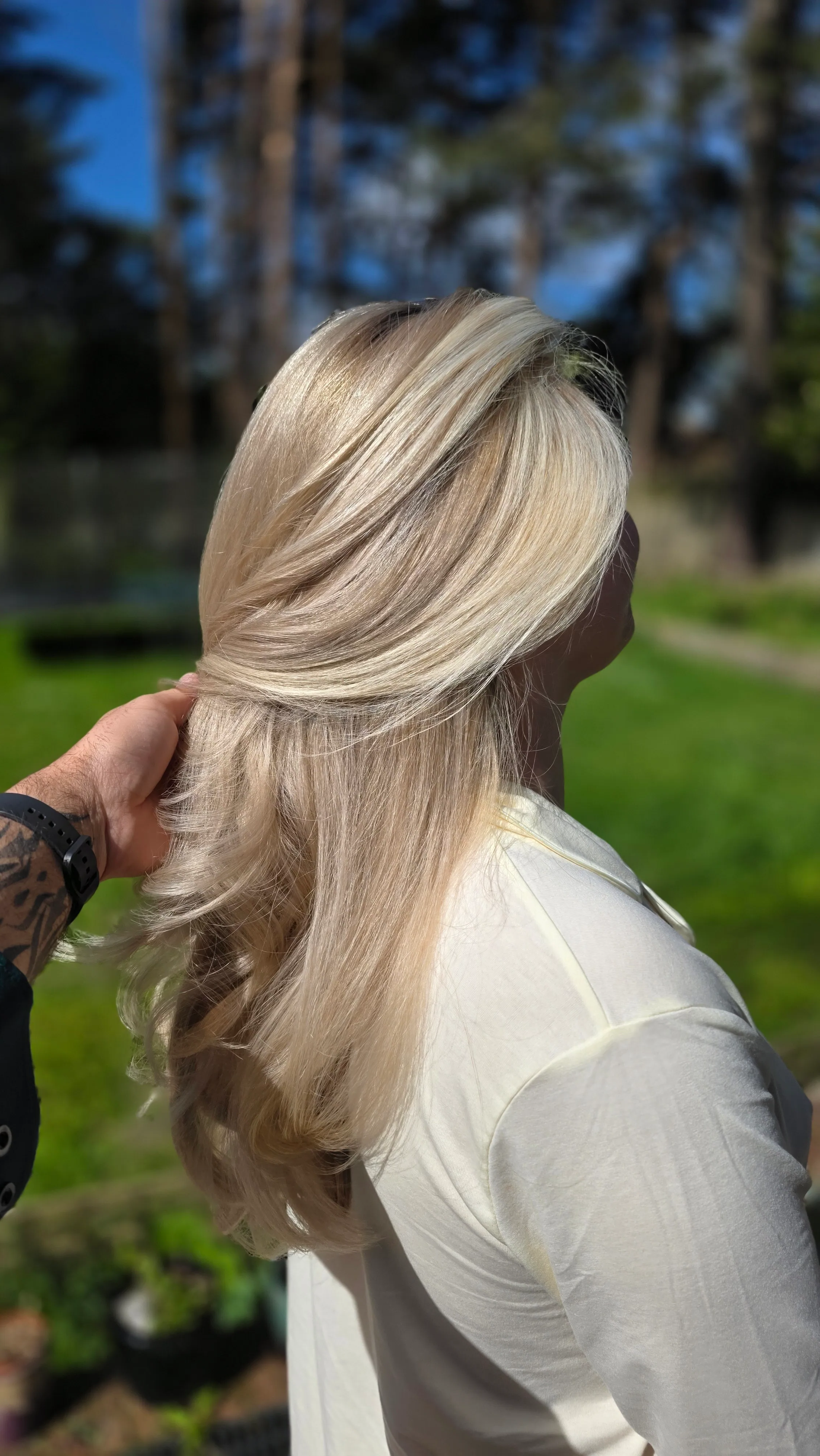 Hair styling by Jerry Nolan